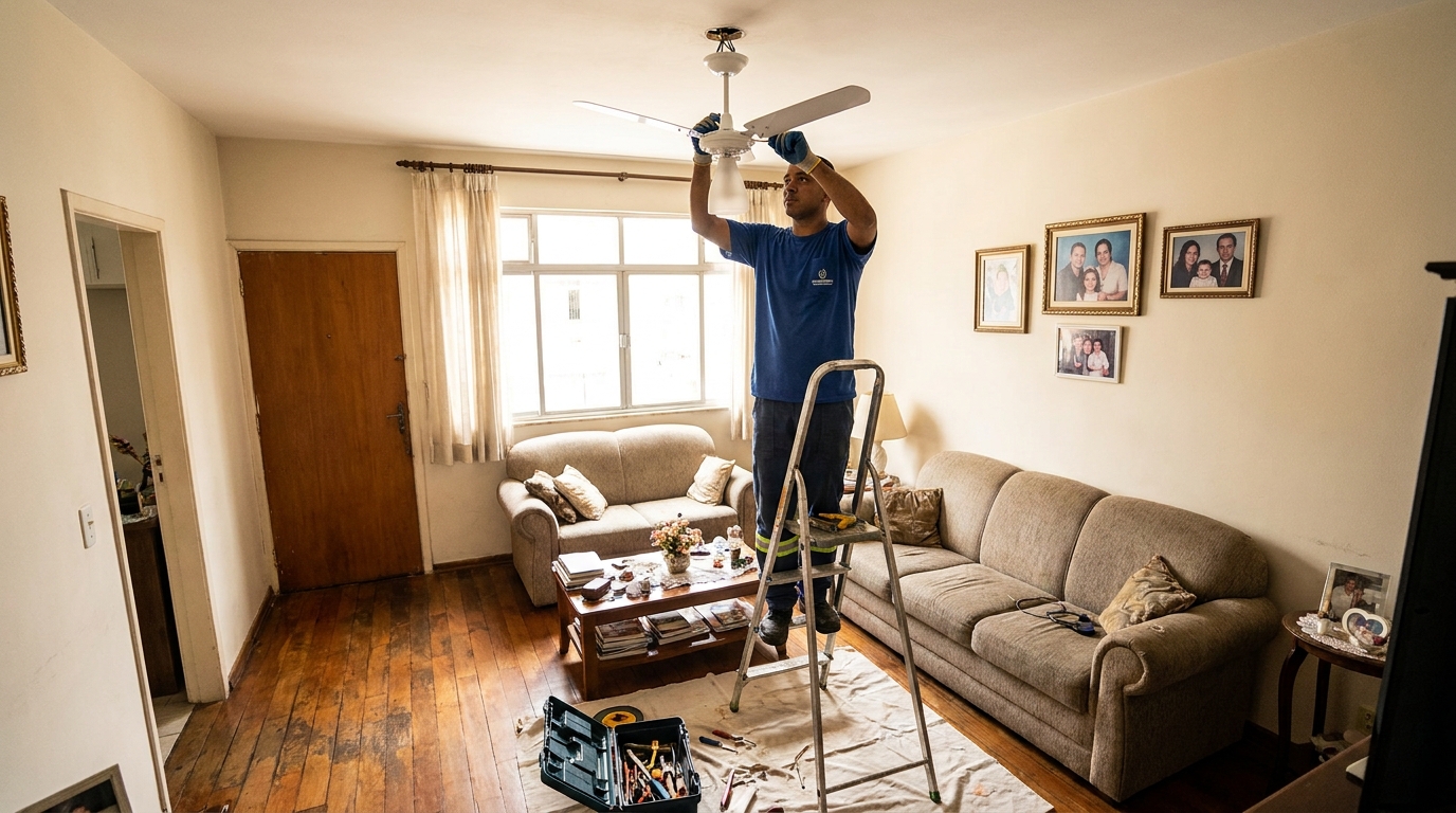 Substituição de Ventilador em Sete Lagoas‑MG